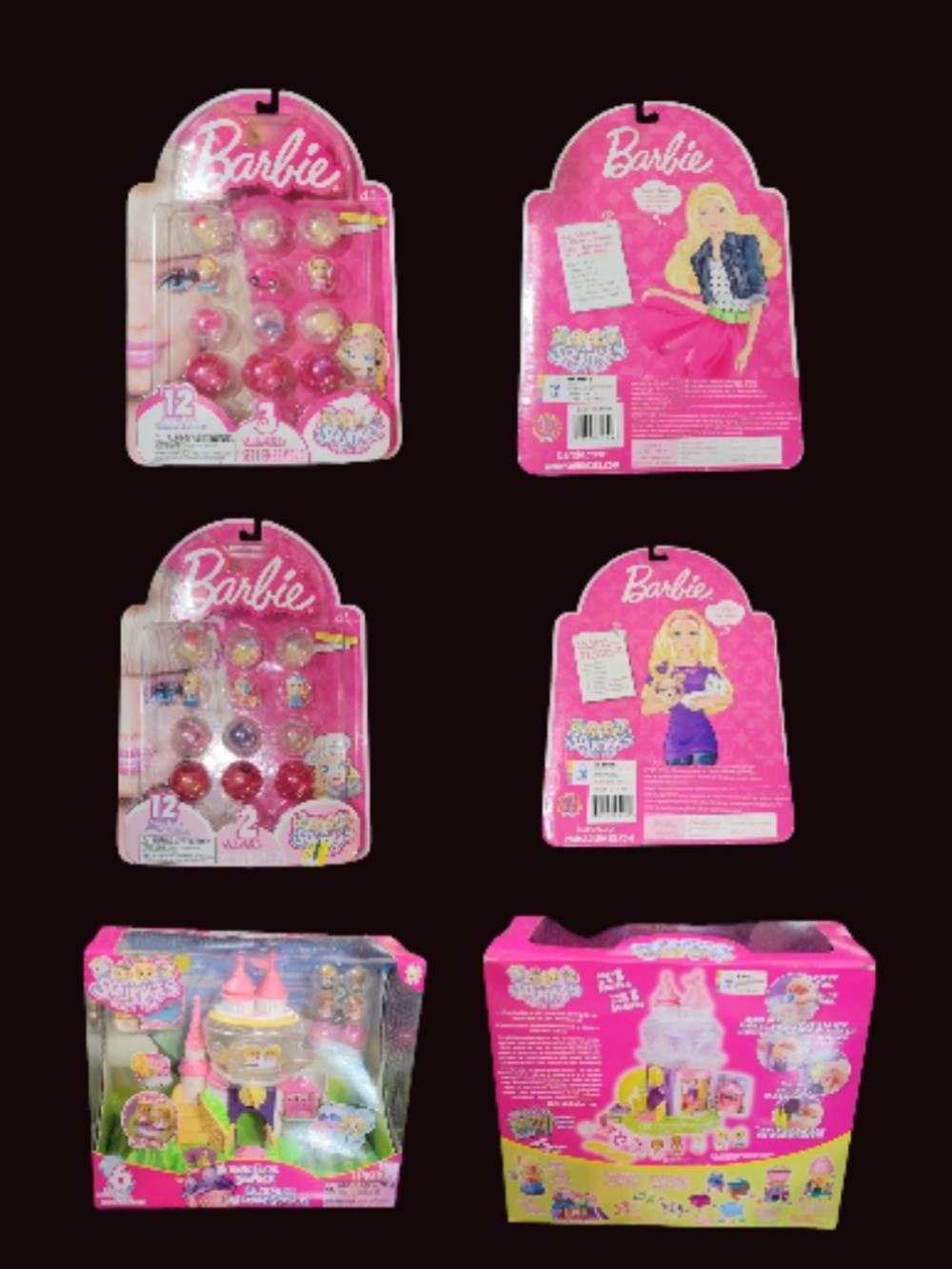 BARBIE SQUINKIES Series 2 & 3 Plus Squinkie Disney Castle